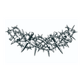 Thorned crown with skulls and spikes