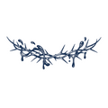 Crown of thorns with dripping ink