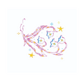 Pink shooting stars cluster