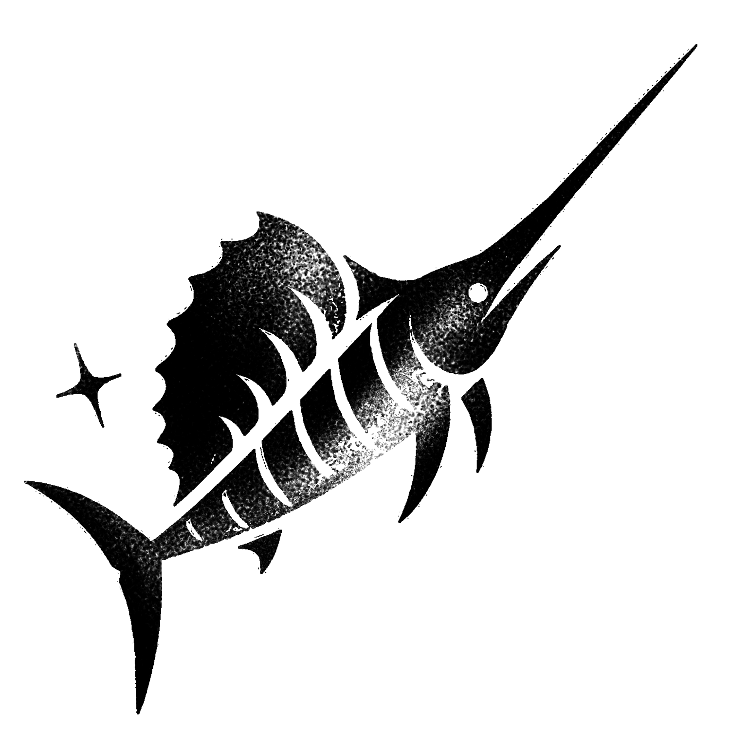 Stippled marlin/swordfish