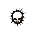 Skull with spiked aura